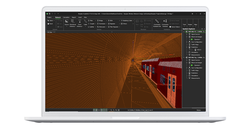Laptop tunnel Mesh modelling