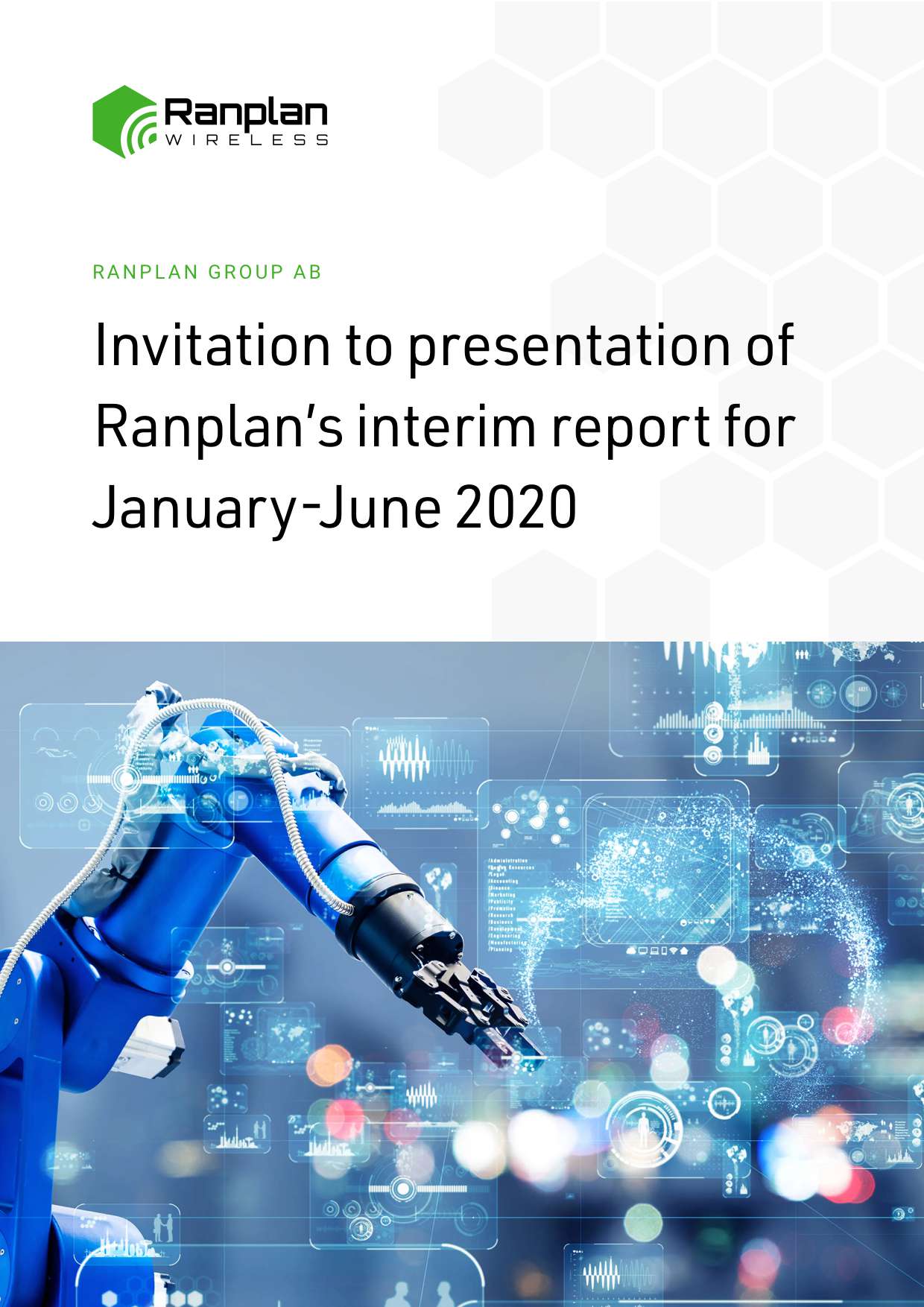 Report Cover - Invitation to presentation Jan 2020