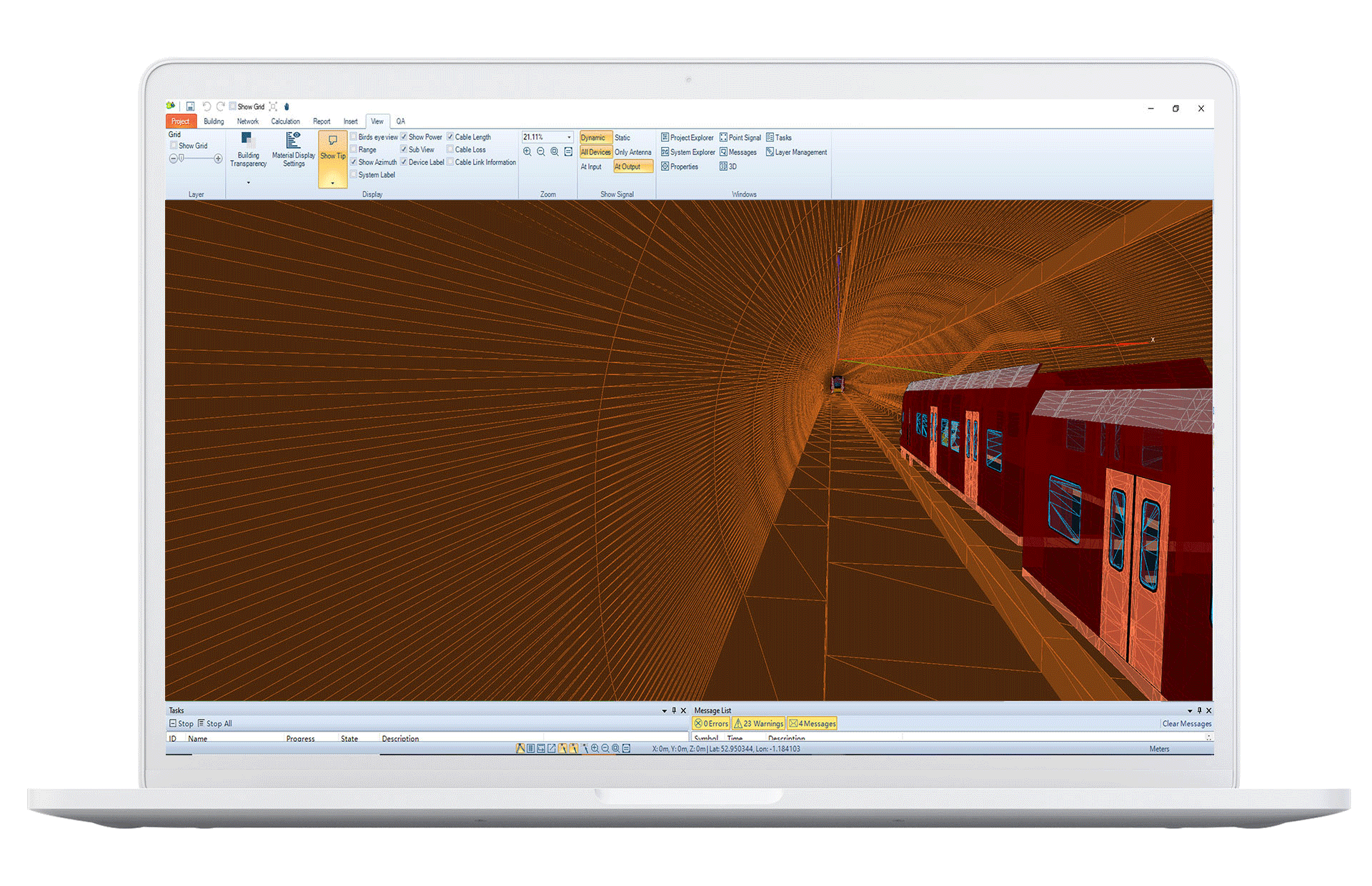 3D Tunnel mesh modellling