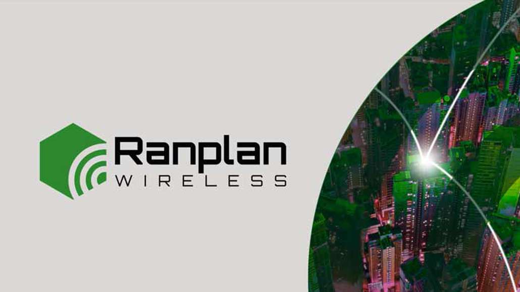 Ranplan logo and green city image
