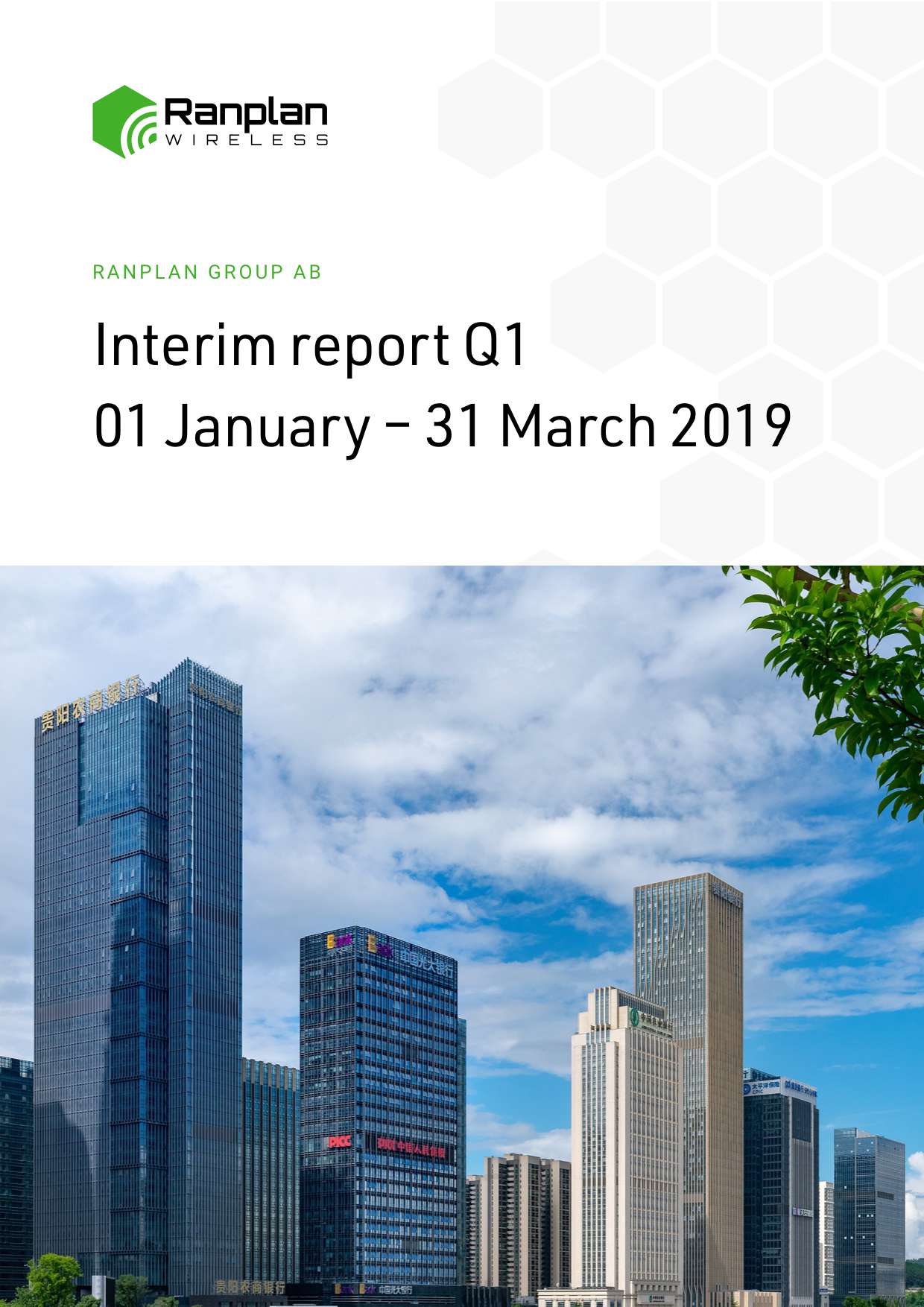 Report Cover - Interim report Q1 2019